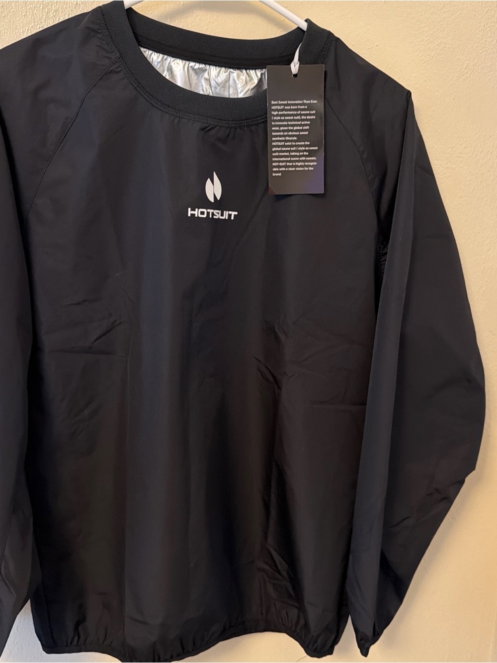 Women's Black Windbreaker Pullover
